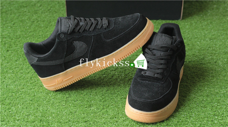 Nike Air Force 1 AF1 07 LV8 Black Suede